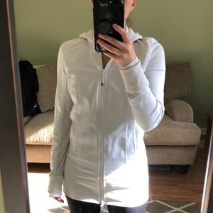 Lululemon long white jacket